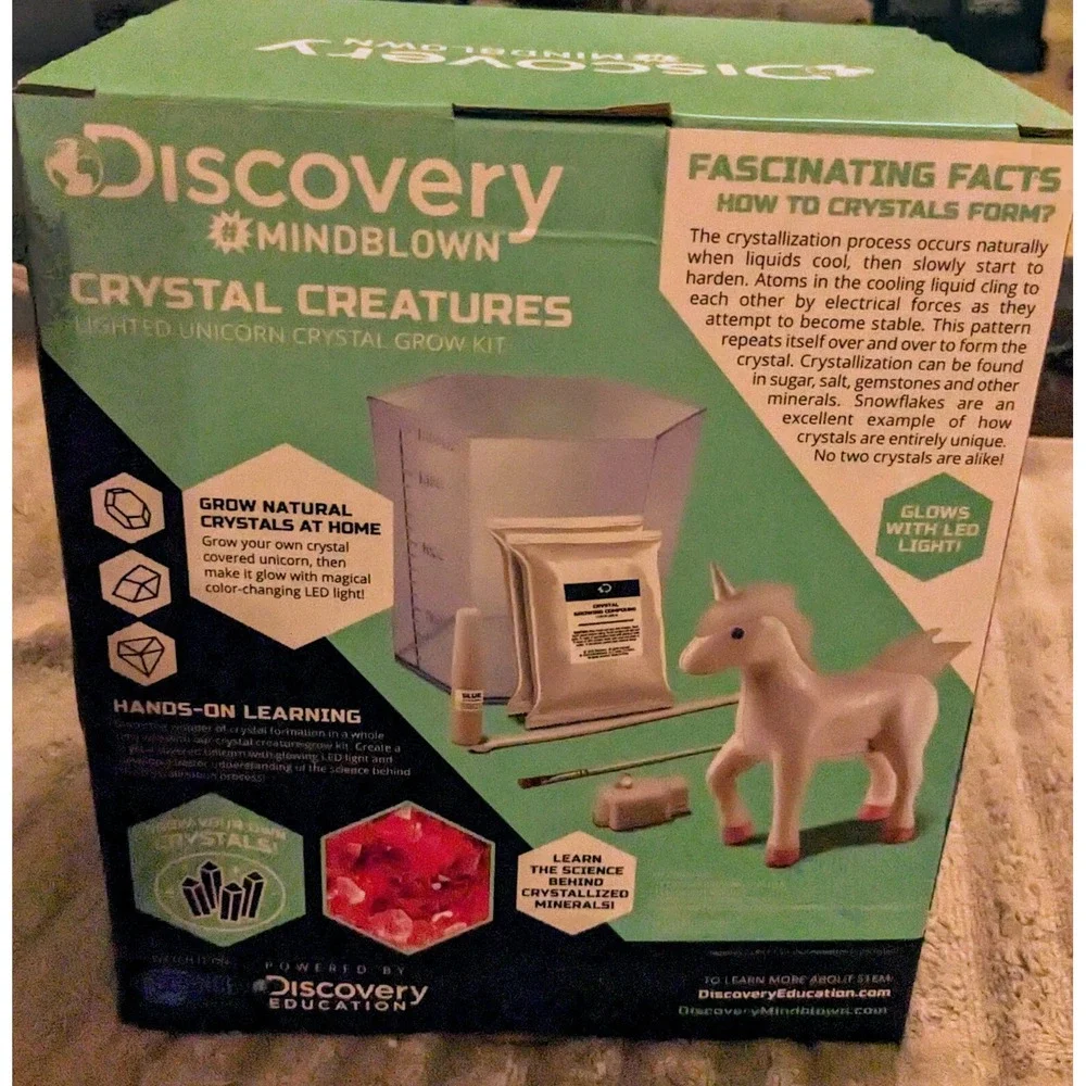 Discovery Mindblown Crystal‎ Creatures Lighted Unicorn Crystal Grow Kit